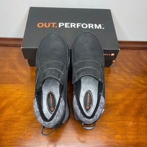 Merrell Polarand Rove Moc Waterproof Black Leather Hiking Shoes Womens 5.5